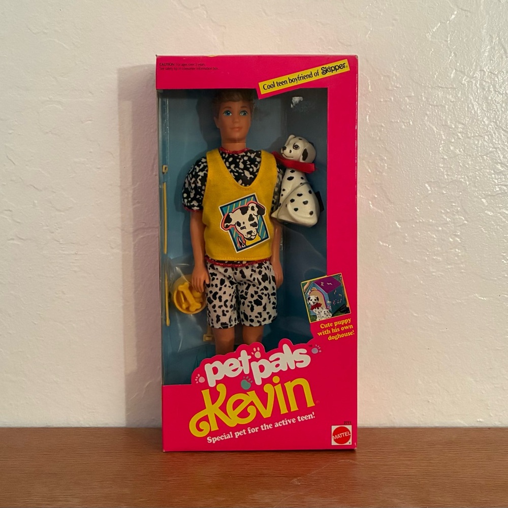 1991 Pet Pals Kevin Doll with Dalmatian NRFB